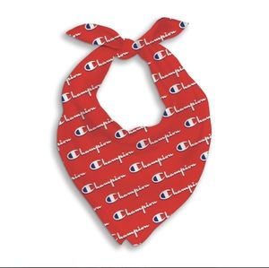 NWT CHAMPION X FRESH PAWZ | RED BANDANNA Size Small